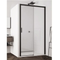 Sanswiss Top-Line S black drzwi przesuwne dwuczęściowe 160cm(157,5-162,5cm), prawe, profile czarny mat, szkło bezbarwne TLS2D1600607