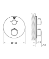 Grohe Grohtherm zestaw podtynkowy z deszczownicą 210mm, ramię 286mm 34727000