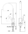 Paffoni Effe bateria zlewozmywakowa EF880CR