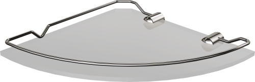 Andex Classic półka narożna z ramką chrom 0070CC
