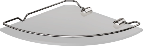 Andex Classic półka narożna z ramką chrom 0070CC