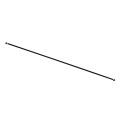 RONAL Annea black listwa progowa, czarny mat S.ANE.06