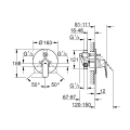 Grohe Eurosmart Cosmopolitan bateria wannowo-prysznicowa podtynkowa z elementem podtynkowym 32879000