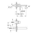 Grohe Eurosmart Cosmopolitan S-size bateria umywalkowa podtynkowa, element zewnętrzny 19381000