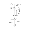 Grohe Eurosmart Cosmopolitan bateria natryskowa 32837000