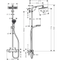 HansGrohe Crometta E 240 1jet komplet prysznicowy, chrom 27271000