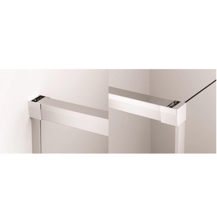 Sanswiss Cadura drzwi przesuwne dwuczęściowe 100cm, lewe, profil srebrny połysk, szkło bezbarwne CAS2G1005007
