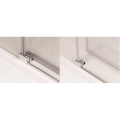 Sanswiss Cadura drzwi przesuwne dwuczęściowe 180cm, prawe, profil srebrny połysk, szkło bezbarwne CAS2D1805007