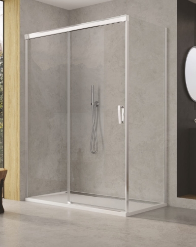 Sanswiss Cadura kabina prostokątna 110x70cm, lewa, profil srebny połysk, szkło bezbarwne CAS2G110CAST0705007
