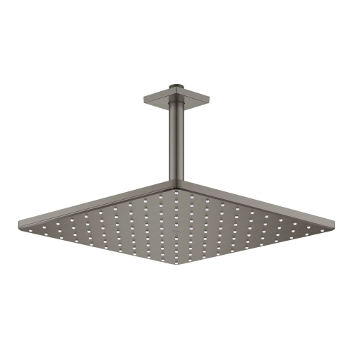 Grohe Rainshower Mono Cube prysznic górny 310mm z ramieniem sufitowym, grafitowy szczotkowany - brushed hard graphite 26566AL0