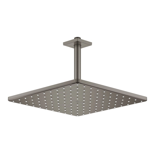 Grohe Rainshower Mono Cube prysznic górny 310mm z ramieniem sufitowym, grafitowy szczotkowany - brushed hard graphite 26566AL0