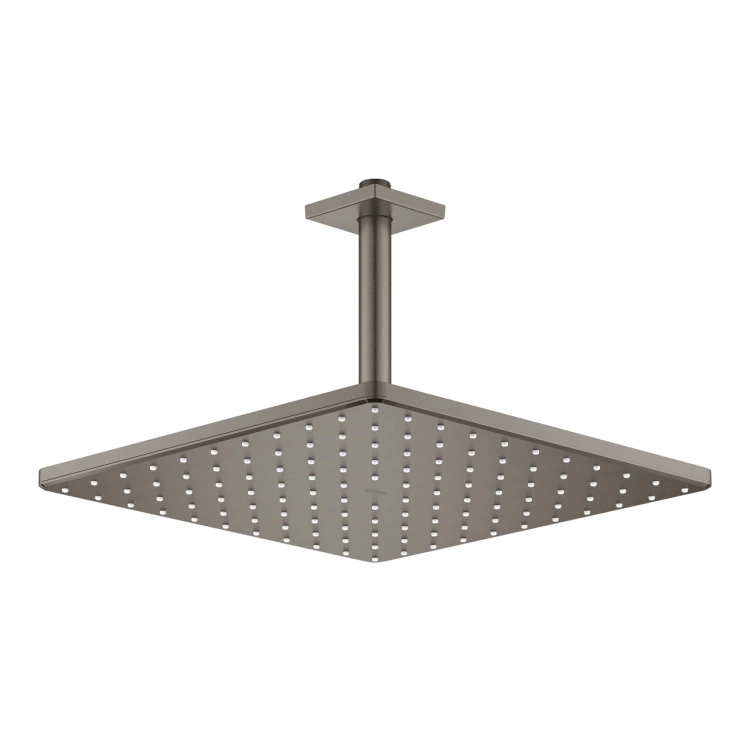 Grohe Rainshower Mono Cube prysznic górny 310mm z ramieniem sufitowym, grafitowy szczotkowany - brushed hard graphite 26566AL0