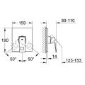 Grohe Eurocube bateria natryskowa podtynkowa, element zewnętrzny do 35501 19898000