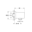Grohe Euphoria Cube kolanko przyłączeniowe ścienne 27704000