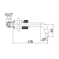 Paffoni JO bateria umywalkowa podtynkowa, wylewka 178mm, chrom JO006CR70