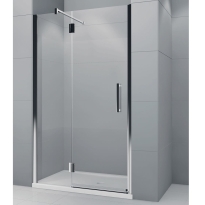 Novellini Modus G drzwi z elementem stałym do wnęki 160cm (158-161cm), lewe MODUSG160S-1K