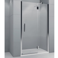 Novellini Modus G drzwi z elementem stałym do wnęki 160cm (158-161cm), prawe MODUSG160D-1K
