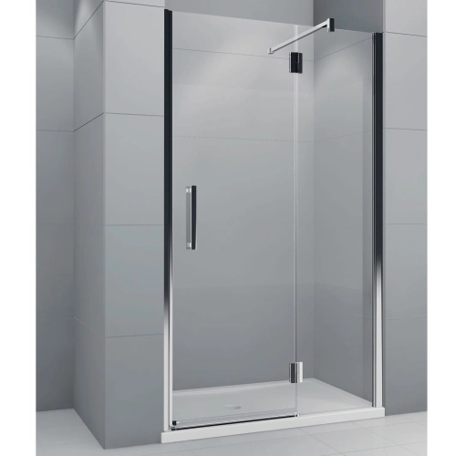 Novellini Modus G drzwi z elementem stałym do wnęki 160cm (158-161cm), prawe MODUSG160L-D-1K