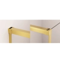 Sanswiss Cadura Gold Line drzwi przesuwne dwuczęściowe, na wymiar, lewe, profil złoty, szkło bezbarwne CAS2GSM21207