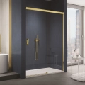 Sanswiss Cadura Gold Line drzwi przesuwne dwuczęściowe, na wymiar, prawe, profil złoty, szkło bezbarwne CAS2DSM11207