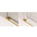 Sanswiss Cadura Gold Line drzwi przesuwne dwuczęściowe, na wymiar, lewe, profil złoty, szkło bezbarwne CAS2GSM11207