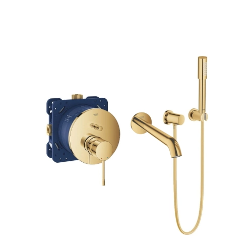 Grohe Essence komplet wannowo-prysznicowy podtynkowy, złoty połysk - cool sunrise 24058GL1-11
