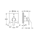 Grohe Allure bateria wannowa-prysznicowa podtynkowa, element zewnętrzny 19315001