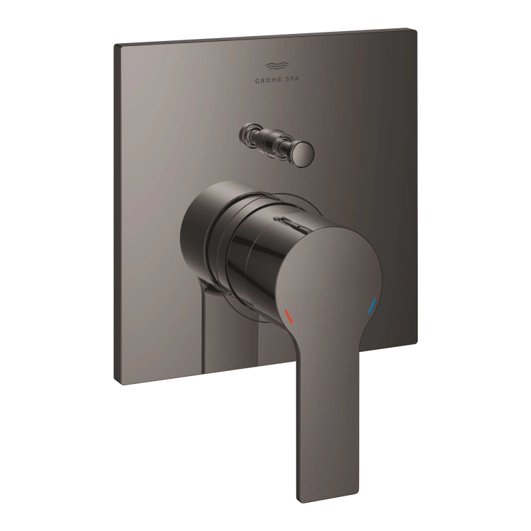 Grohe Allure bateria wannowa-prysznicowa podtynkowa, element zewnętrzny, hard graphite - grafitowy błyszczący 19315A01