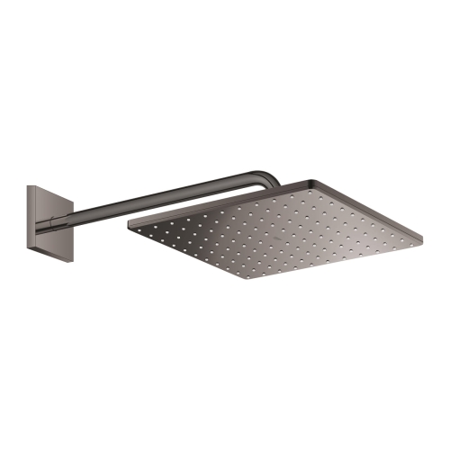 Grohe Rainshower Mono Cube prysznic górny 310mm z ramieniem ściennym, grafitowy błyszczący - hard graphite 26564A00