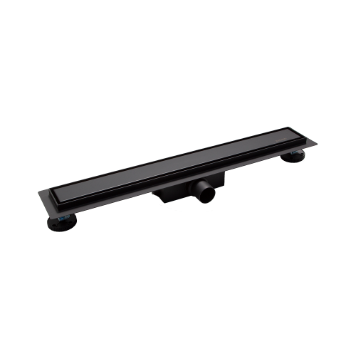 Balneo Duplex Next Black odpływ liniowy dwustronny 50cm, czarny mat OL-BDNB-0500