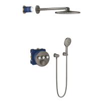 GROHE Grohtherm SmartControl zestaw prysznicowy podtynkowy, szczotkowany grafit - brushed hard graphite 29121AL0-01