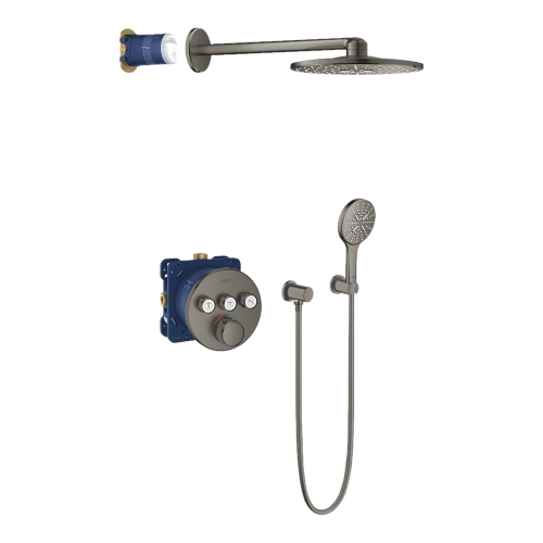 Grohe Grohtherm SmartControl zestaw prysznicowy podtynkowy, brushed hard graphite 29121AL0-01