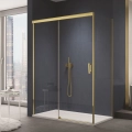 Sanswiss Cadura Gold Line kabina prostokątna 150x120cm, lewa, profil złoty, szkło bezbarwne CAS2G150CAST1201207