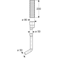 Geberit Duofix Sigma zestaw do odsysania zanieczyszczonego powietrza Geberit do spłuczki podtynkowej Sigma z króćcem do podłączenia odsysania powietrza wywiewnego 349.352.00.1