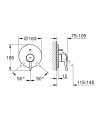 Grohe Concetto bateria wannowo-prysznicowa, element zewnętrzny, chrom 19346001