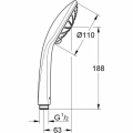 Grohe Euphoria 110 Massage rączka prysznicowa, 3-strumienie, chrom 27221001