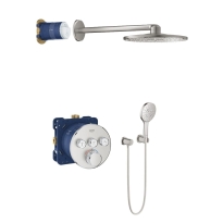 GROHE Grohtherm SmartControl zestaw prysznicowy podtynkowy, stal nierdzewna 29121DC0-01
