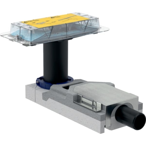 GEBERIT CleanLine 60 zestaw montażowy do rynien zbiorczych, do wysokości jastrychu przy wpuście 65–90 mm, 154.152.00.1