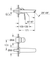Grohe Eurosmart bateria umywalkowa podtynkowa rozmiar S, element zewnętrzny, chrom 29337003