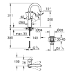 Grohe Eurosmart bateria umywalkowa obrotowa wylewka, rozmiar L, 23970003