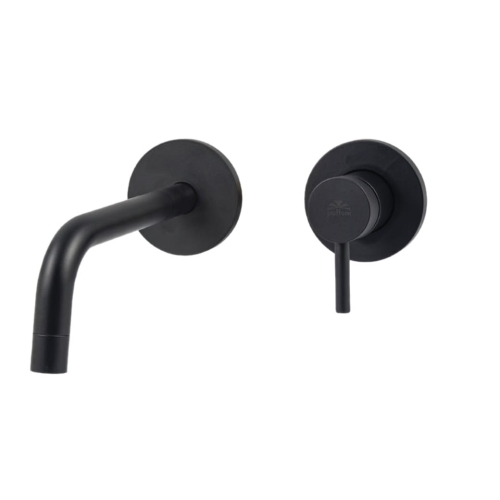 Paffoni Light Black bateria umywalkowa podtynkowa wylewka l-178mm, czarny mat LIG006NO70
