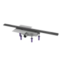 Kessel Linearis Infinity 60 odpływ liniowy 900mm, syfon Megastop, stal szczotkowana czarna 45302.09
