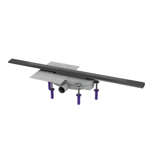 Kessel Linearis Infinity 60 odpływ liniowy 900mm, syfon Megastop, stal szczotkowana czarna 45302.09