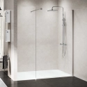Novellini Kuadra H Walk-In ścianka prysznicowa 90cm(87-90cm), inox - stal szczotkowana KUADH90-1Z