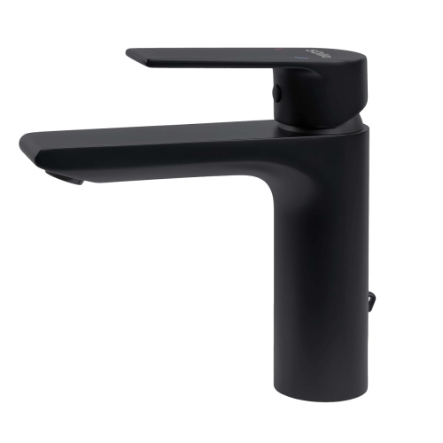 Vitalle by Stillo Kios bateria umywalkowa, bez korka, czarny mat 3552500300