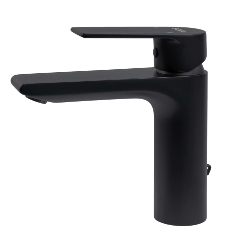 Vitalle by Stillo Kios bateria umywalkowa, bez korka, czarny mat 3552500300