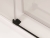 Sanswiss Walk-In Cadura Black Line ścianka wolnostojąca dwuczęściowa z elementem przesuwnym 120cm, prawa, profil czarny mat, szkło bezbarwne CAW2D1200607