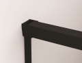Sanswiss Walk-In Cadura Black Line ścianka wolnostojąca 180cm, dwuczęściowa z elementem przesuwnym, prawa, profil czarny mat, szkło bezbarwne CAW2D1800607