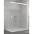Sanswiss Walk-In Cadura White Line ścianka wolnostojąca 140cm, dwuczęściowa z elementem przesuwnym, prawa, profil biały mat, szkło bezbarwne CAW2D1400907