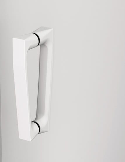 Sanswiss Walk-In Cadura White Line ścianka wolnostojąca 160cm, dwuczęściowa z elementem przesuwnym, prawa, profil biały mat, szkło bezbarwne CAW2D1600907
